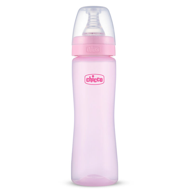 Feed Easy Pink Colored Narrow Neck Feeding Bottle (250ml) image number 0